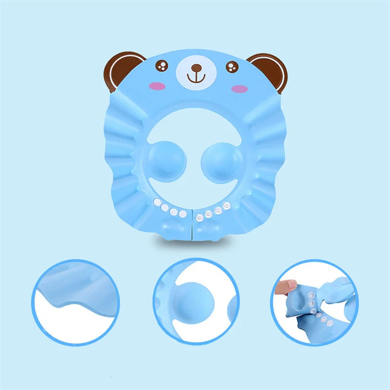 Adjustable Baby Shower Cap – Waterproof, Splash-Proof Protection for Tear-Free Bath Time