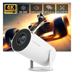 HY300 Pro 4K-Ready Android 11 Projector – WiFi 6, 260 ANSI, BT5.0