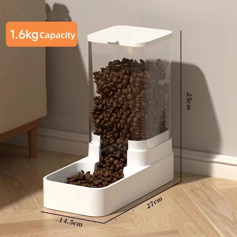 Automatic Dog Feeder & Cat Water Dispenser – Gravity Food & Water Dispenser for Cats and Dogs