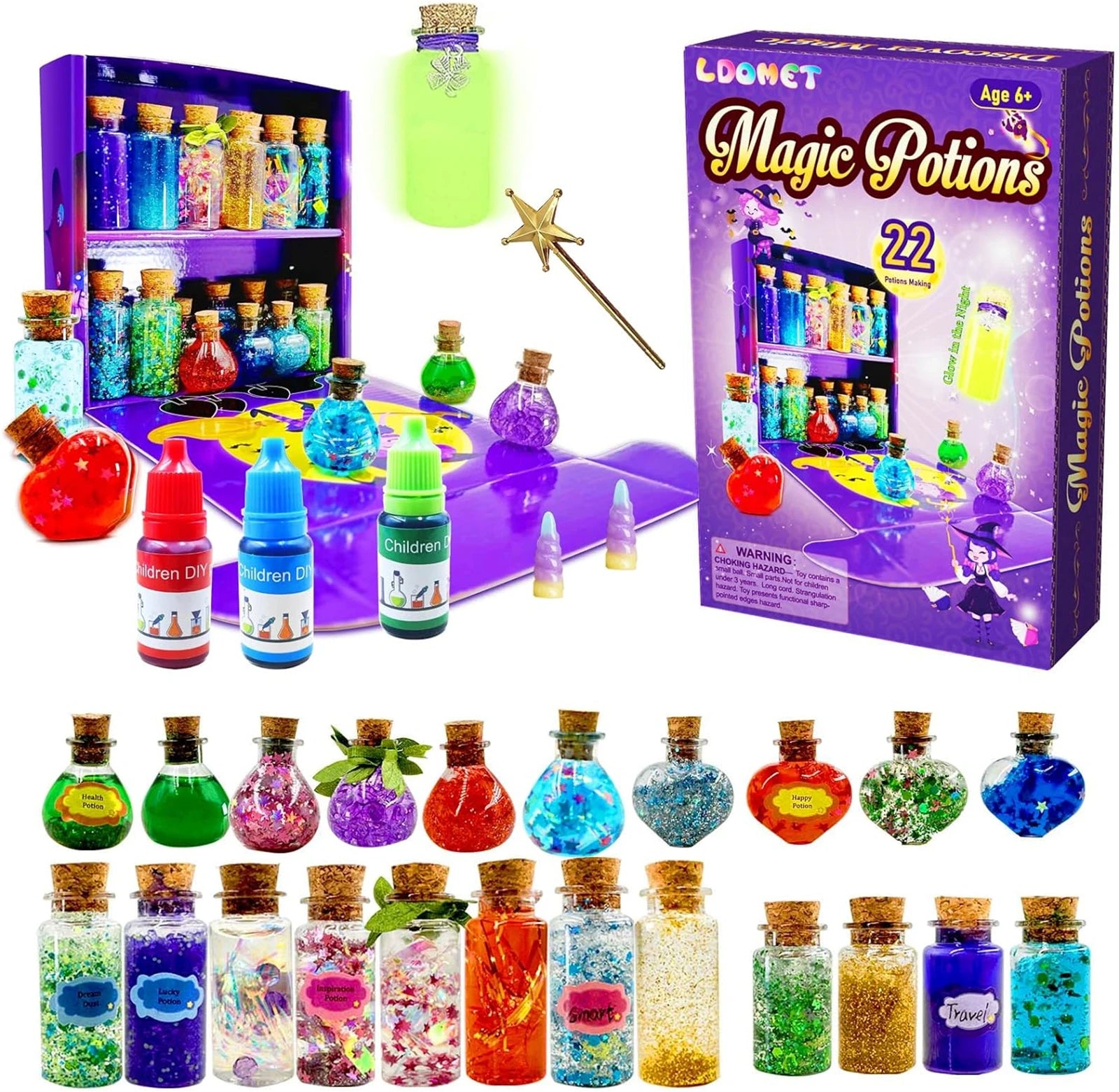 DIY Fairy Magical Potions Kit – Color Changing & Freezing Potions Art Craft Kit for Kids