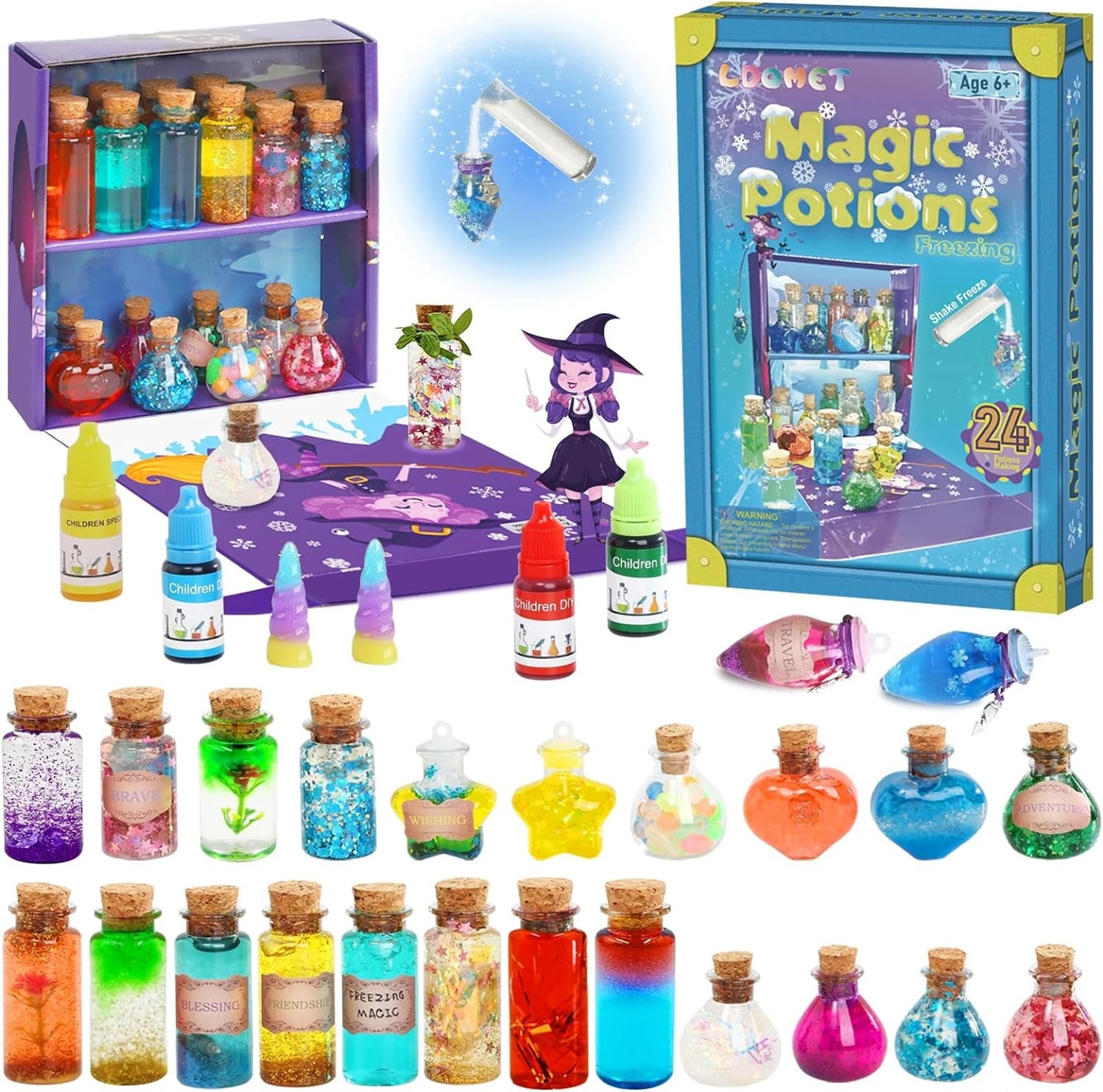 DIY Fairy Magical Potions Kit – Color Changing & Freezing Potions Art Craft Kit for Kids