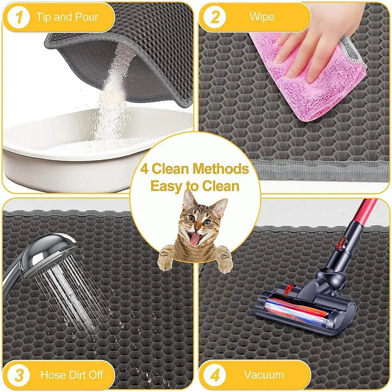 Waterproof Double Layer Cat Litter Trapping Mat