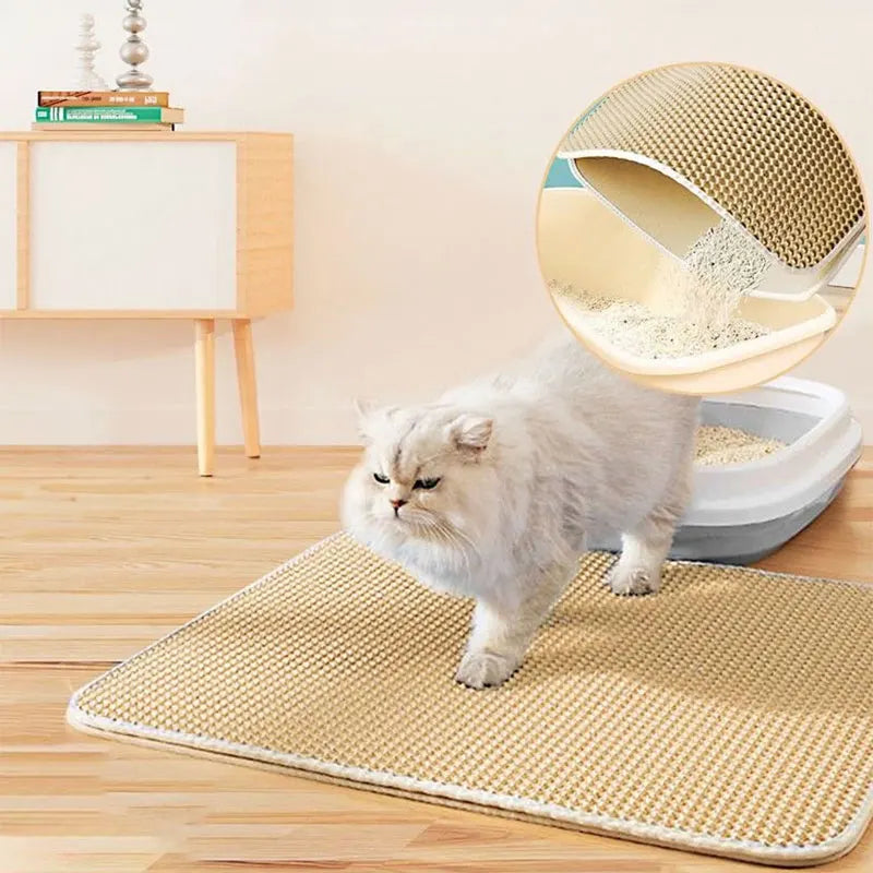 Waterproof Double Layer Cat Litter Trapping Mat