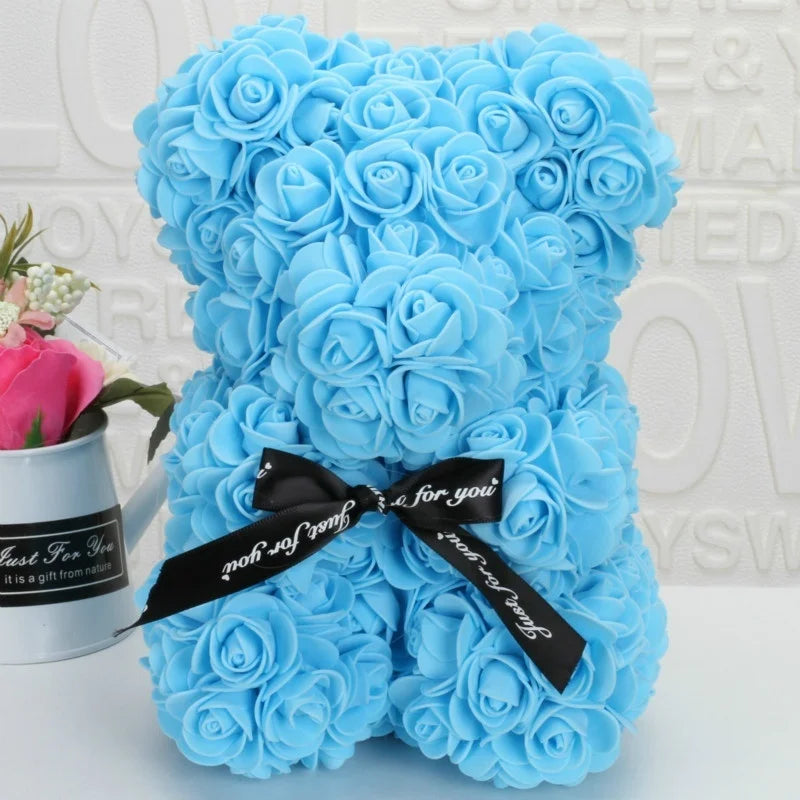 Romantic Eternal Flower Rose Bear – Perfect Valentine's Day, Christmas, and Wedding Gift