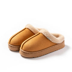 Unisex Fluffy Winter Slippers – Warm, Non-Slip EVA Thick-Sole Indoor Footwear