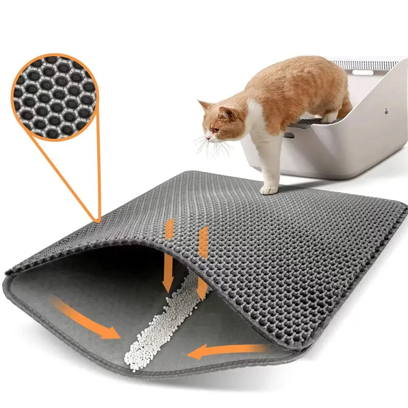 Waterproof Double Layer Cat Litter Trapping Mat