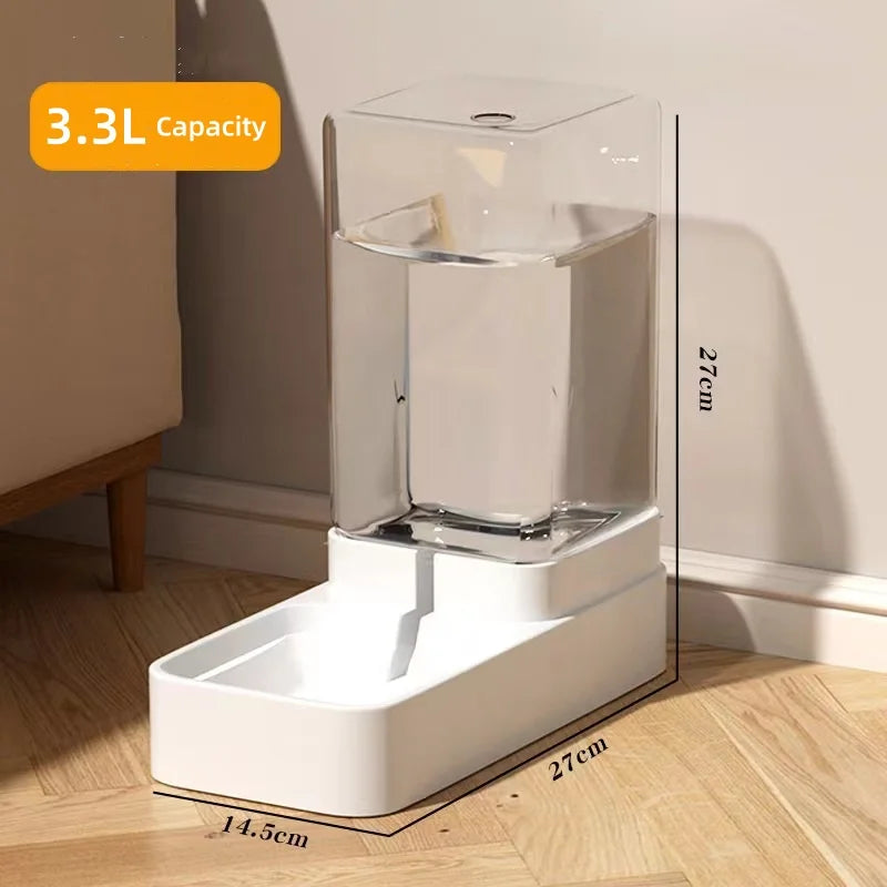 Automatic Dog Feeder & Cat Water Dispenser – Gravity Food & Water Dispenser for Cats and Dogs